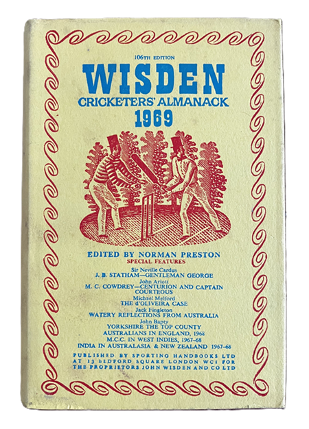 Wisden Cricketers Almanack 1969