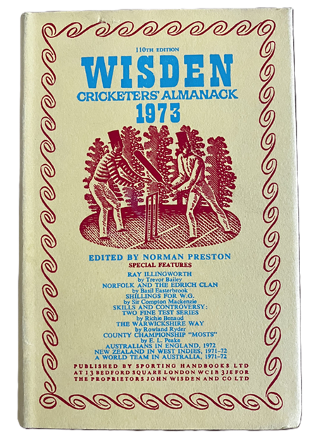 Wisden Cricketers Almanack 1973