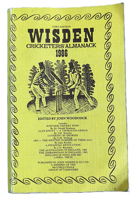 Wisden Cricketers Almanack - 1986